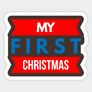 my first CHRISTMAS Sticker